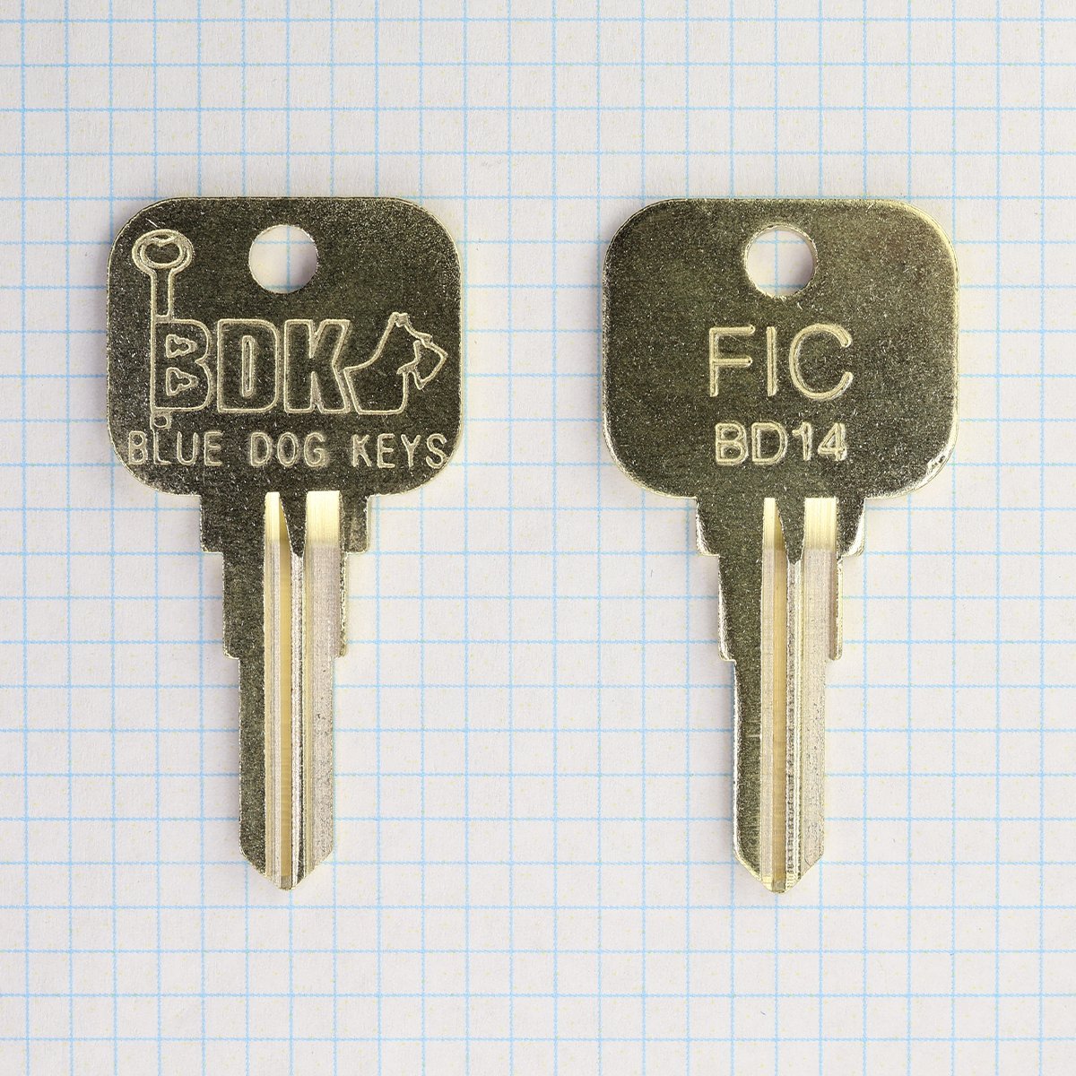 Half Dog Key Blue Dog Keys