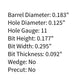 BDX3 Barrel 