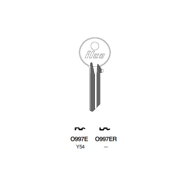 O997ER – Blue Dog Keys