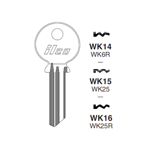 WK16 Disc WK25R Silca BD689